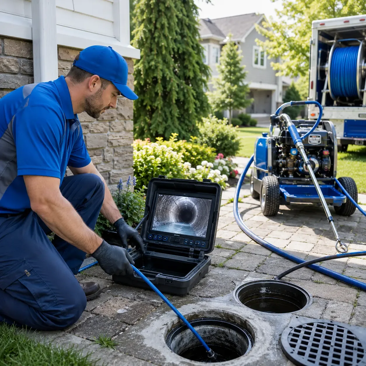 Outdoor drain cleaning professionals serving Newtown, PA